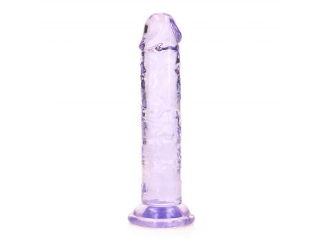 Żelowe przezroczyste dildo realistyczne z przyssawką RealRock 14,5 cm - 5