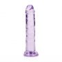 Żelowe przezroczyste dildo realistyczne z przyssawką RealRock 14,5 cm - 7