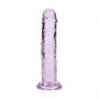 Żelowe przezroczyste dildo realistyczne z przyssawką RealRock 14,5 cm - 5