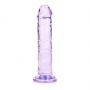 Żelowe przezroczyste dildo realistyczne z przyssawką RealRock 14,5 cm - 6