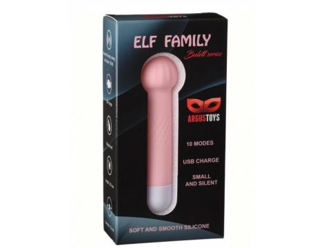 Wibrator silikonowy Argus Elf family 4 USB 10 cm