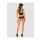 Komplet bielizny erotycznej Obsessive Chic Amoria otwarty czarny XS/S