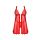 Koronkowe babydoll i stringi Elianes Obsessive czerwone XS/S