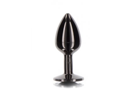 Korek analny Taboom z diamentem czarny 7.2 cm - 3