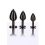 Korek analny Taboom z diamentem czarny 7.2 cm - 6