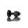 Korek analny Taboom z diamentem czarny 7.2 cm