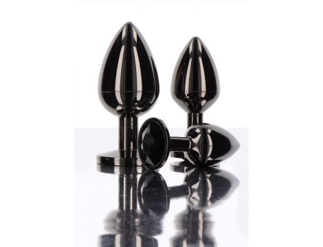 Korek analny Taboom z diamentem czarny 8.2 cm - 4