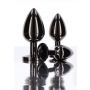 Korek analny Taboom z diamentem czarny 8.2 cm - 5