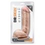 Dildo realistyczne Dr Skin Mr D beżowe z jądrami 21,6 cm - 2