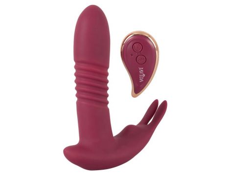 Wibrator Javida RC hands free silikonowy z pilotem USB - 2