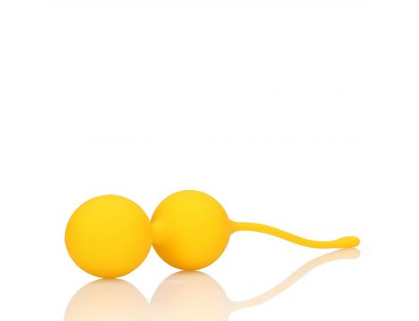 Kulki Kegla silikonowe Loveline Carambola żółte - 2