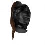 Maska BDSM z brązowym kucykiem 55 cm Ouch! czarna - 2