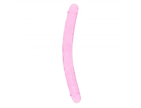 Dildo podwójne RealRock przezroczyste 34 cm