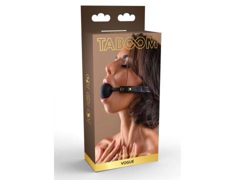 Knebel z ćwiekami Taboom czarny 66 cm - 3