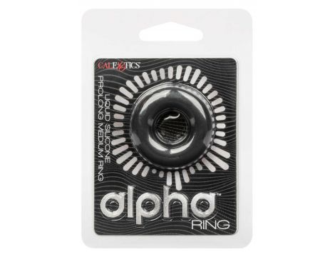 Pierścień erekcyjny silikonowy Calexotics Alpha Prolong Medium czarny - 14