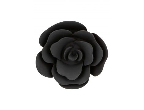 Knebel kulkowy z zdejmowaną różą Calexotics czarny silikonowy 4,5 cm - 9