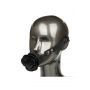 Knebel kulkowy z zdejmowaną różą Calexotics czarny silikonowy 4,5 cm - 5