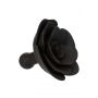 Knebel kulkowy z zdejmowaną różą Calexotics czarny silikonowy 4,5 cm - 7