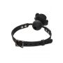 Knebel kulkowy z zdejmowaną różą Calexotics czarny silikonowy 4,5 cm - 9