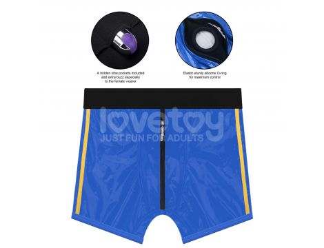 Chic Strap-On shorts (28 - 31 inch waist) Blue - 18