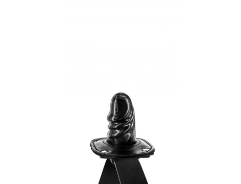 Knebel z dildem Fetish Tentation czarny z kłódką - 2