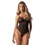 Body erotyczne Novenes Obsessive czarne z cyrkoniami XL 2XL - 8