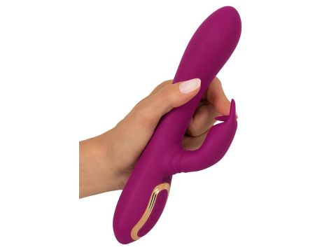 Wibrator króliczek Javida z rotującymi perłami USB 23 cm - 8