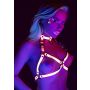 Open Cup Bra Harness Pink - 3
