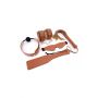 Zestaw BDSM Blaze Elite Dream Toys cognac ze skóry wegańskiej - 2
