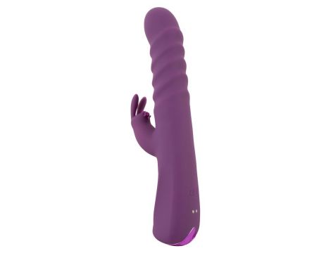 Wibrator króliczek Javida z pchnięciem silikonowy 24 cm USB - 5