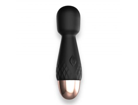 Mini wibrator wand Power Escorts silikonowy czarny USB 11,6 cm