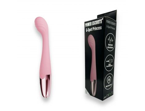 Wibrator punktu G Power Escorts silikonowy różowy 18 cm USB - 3
