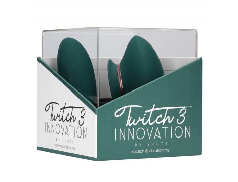 Wibrator ssący Innovation Twitch 3 silikonowy zielony USB - 2