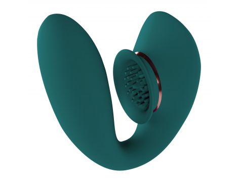 Wibrator ssący Innovation Twitch 3 silikonowy zielony USB - 4