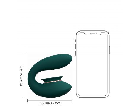 Wibrator ssący Innovation Twitch 3 silikonowy zielony USB - 6