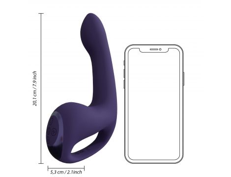 Wibrator punktu G Vive Riko fioletowy silikonowy USB - 11