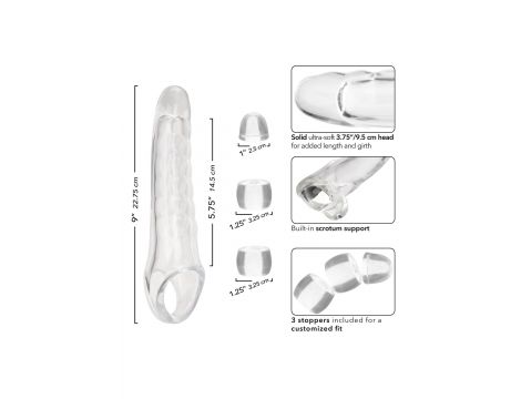 Przedłużka na penisa Performance Maxx transparentna 23 cm - 9