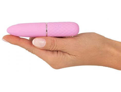 Mini wibrator Cuties silikonowy różowy USB 10,5 cm - 5