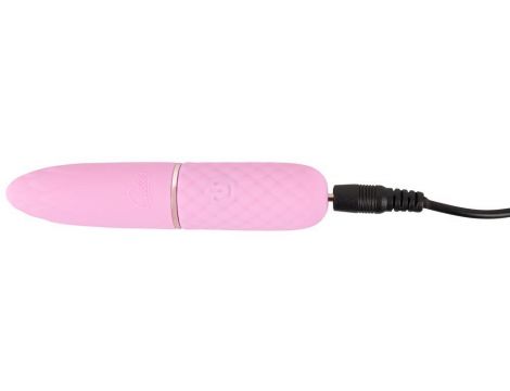 Mini wibrator Cuties silikonowy różowy USB 10,5 cm - 6