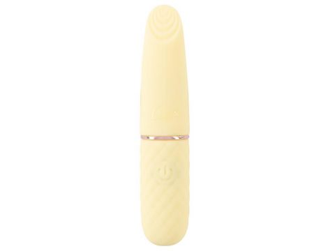 Mini wibrator Cuties silikonowy żółty USB 10,5 cm - 2