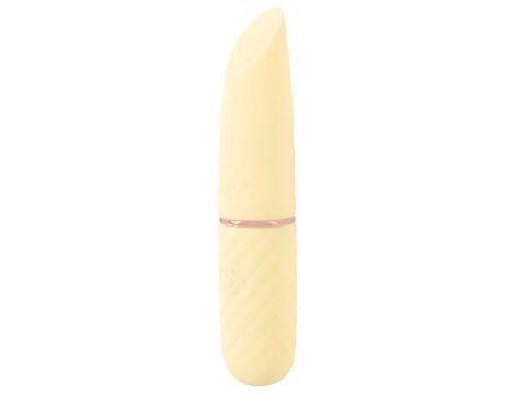 Mini wibrator Cuties silikonowy żółty USB 10,5 cm - 3