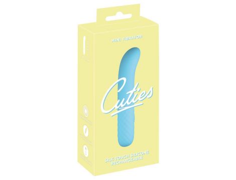 Mini wibrator Cuties niebieski silikonowy USB 11,8 cm