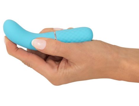 Mini wibrator Cuties niebieski silikonowy USB 11,8 cm - 7