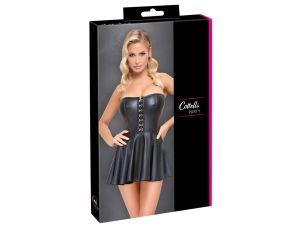 Mini sukienka z haczykami Cottelli Party czarna S