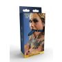 Knebel silikonowy z penisem Taboom niebieski 60 cm - 3