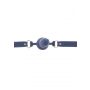 Knebel silikonowy z penisem Taboom niebieski 60 cm - 5
