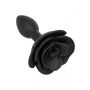 Korek analny Small Rose Calexotics czarny silikonowy - 2
