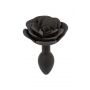 Korek analny Small Rose Calexotics czarny silikonowy - 5