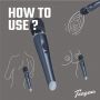 Masażer wibracyjny czarny Teazers Lightning - 3
