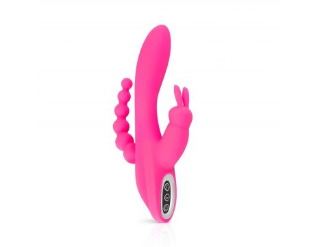 Podwójny wibrator króliczek Teazers USB 21 cm - 4